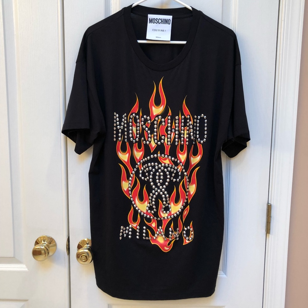 Moschino Fire Oversized Tee